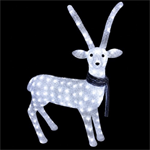 Елен бял-H130см, 300 бели LED