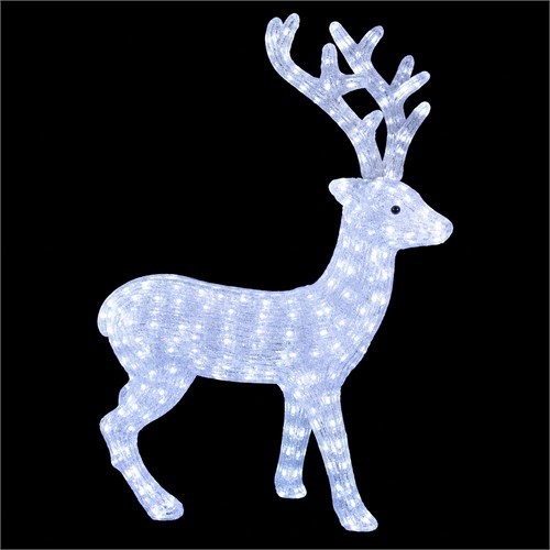 Елен бял-H150см, 400 бели LED