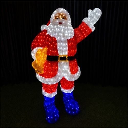 Дядо Коледа-H150см, 900 бели LED